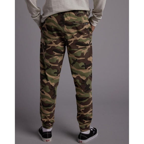 RSQ Men Camouflage Twill Jogger‎ Pants Size M Elastic Waist Drawstring - Picture 2 of 4